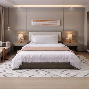 เฟอร์นิเจอร์แบบดั้งเดิมสไตล์โมเดิร์นเรียบง่ายแบบเต็มรูปแบบและเตียงคู่สำหรับห้องนอนมาตรฐานและแผงไม้พิเศษสำหรับวิลล่า - Product Image 4