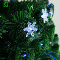 Vente en gros d'arbres de Noël artificiels en pin à fibres optiques avec écran LED de haute qualité, grande taille 1,2m-2,4m, respectueux de l'environnement
