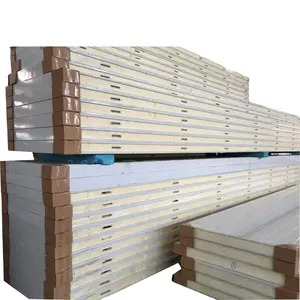 50mm/100mm/120mm/150mm/200mm PU/PIR/PUR Insulated Sandwich Panel For Cold Storage Room