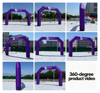 Arche gonflable personnalisée, portable, imperméable, durable, de qualité supérieure, de qualité commerciale, multicolores, pour la publicité