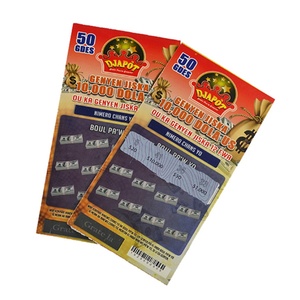 Boletos de Lotería Personalizados Impresos con Raspado, Tarjetas de Lotería, Boletos de Rifa - Product Image 3