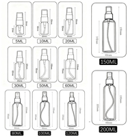 Usine 15ml 30ml 60ml 120ml 40z Bouteilles de pulvérisation en plastique vides de 100 ml Bouteille de pulvérisation pour animaux de compagnie de 100 ml avec pulvérisateur à brouillard fin
