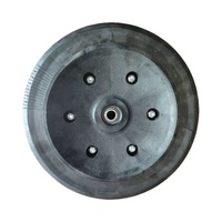 Roues de jauge en caoutchouc pour jardinière semi-pneumatique de 12x4 pouces