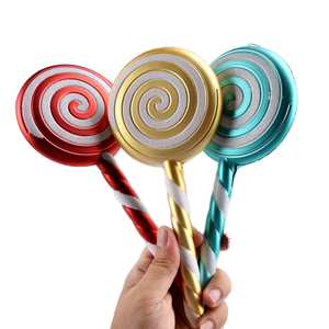 SuperZ M2264 16cm Long Red <b>White</b> Cartoon Candy Simulation Lollipop Ornament Plastic Animated New Year <b>Christmas</b> <b>Tree</b> Decorations - Product Image 2