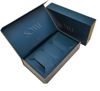 Boîte cadeau magnétique en carton rigide durable personnalisable avec dorure à chaud, emballage recyclable pour mariage et bijoux, prix négociable