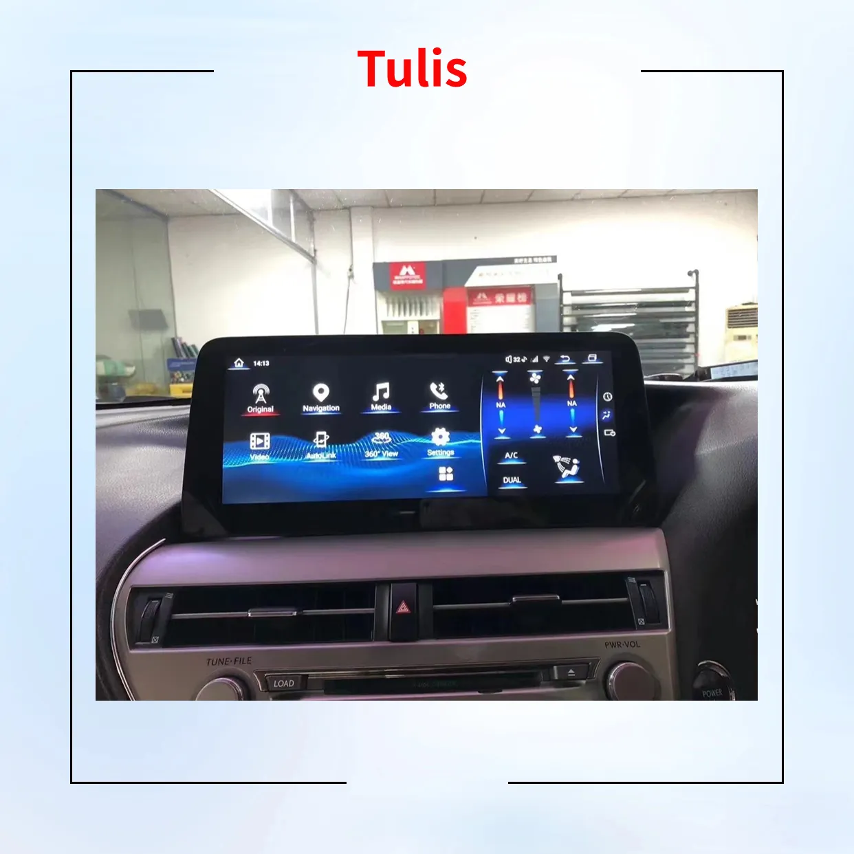 Lexus RX 2009-2015 Carplay Android otomobil radyosu multimedya navigasyon DVD OYNATICI kafa ünitesi için Tulis Android 13 araba Stereo