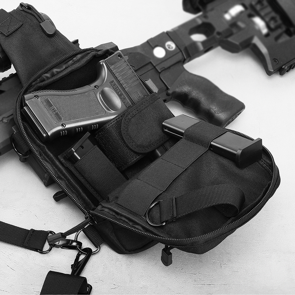 Premium Conceal Carry Sling Bag For Men With Quick Access Pull Tab And 4 Acce - View #8