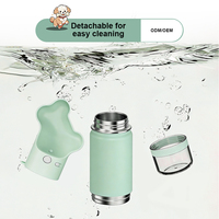 Nouvelle Bouteille Portable Multifonctionnelle pour Animaux de Compagnie 2026 Everich avec Motif Patte de Chien Mignon et Gamelles Détachables pour l'Extérieur