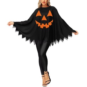 Camisetas Elegantes con Diseño de Castillo de Calabazas de Halloween, Estilo Casual, para Disfraces, Fiestas, Cosplay, Sublimación, Logotipo Personalizado - Product Image 4