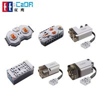 Kit moteur CaDA Pro Power, télécommande 2.4G et boîte à piles pour blocs de construction MOC, ensemble de moteurs amélioré pour modèles