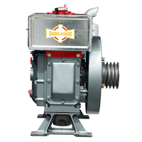 Moteur diesel agricole monocylindre refroidi à l'eau 22 HP, 24 HP à commande manuelle, moteur à hélice de tracteur