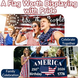 <span class=keywords><strong>Bandera</strong></span> <span class=keywords><strong>de</strong></span> <span class=keywords><strong>los</strong></span> Estados Unidos para el 250 Aniversario, <span class=keywords><strong>Bandera</strong></span> Americana <span class=keywords><strong>de</strong></span> 3x5 pies, Decoración Patriótica para el 250 Aniversario - Product Image 4