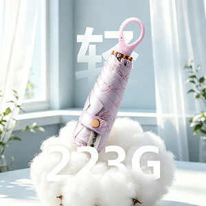 ร่มพับขนาดเล็กพกพาสะดวก ลายหัวใจ พิมพ์โลโก้ได้ ร่มกัน<span class=keywords><strong>แดด</strong></span> 5 ตอน น้ำหนักเบาพิเศษ UPF 50+ ร่มพับขนาดเล็ก ขายส่ง - Product Image 4