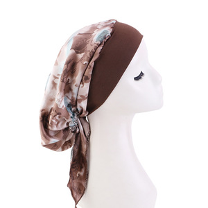 <span class=keywords><strong>Bonnet</strong></span> élastique à large bord de style rustique, turban d'été pour chimiothérapie, foulard pour <span class=keywords><strong>cheveux</strong></span> longs, couvre-chef pour femmes, chapeaux pour le <span class=keywords><strong>cancer</strong></span>, bandana - Product Image 1