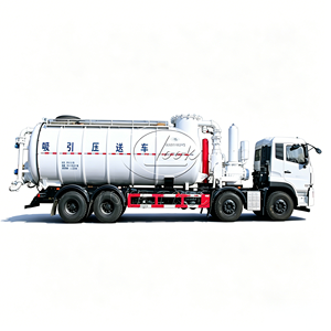 Camión de succión al vacío Sino Sturdy Chassis de 26 metros cúbicos, camión de transporte neumático para la industria metalúrgica - Product Image 1