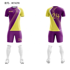 Tenues de football de haute qualité pour équipes et clubs, maillots de football, ensemble deux pièces, shorts pour hommes, ensemble de maillots de football personnalisés par sublimation, pour enfants - Product Image 3