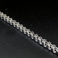 Usine Personnalisé 3mm De Tennis Chaîne De Montage Paramètres S925 Argent 9k 10k 14k 18k Or Moissanite Labl Diamant Chaîne De Tennis Bracelet