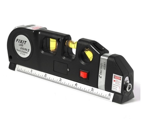 2,5 M Hochwertiges Stahl lineal in Industrie qualität Infrarot-Wasserstands ausgleich aus Aluminium legierung DIY-Mess bedarf - Product Image 1