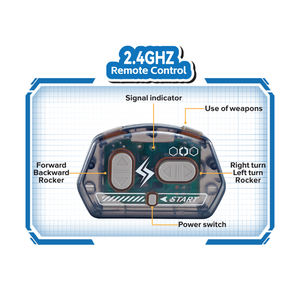 Coches de Combate RC de 2.4G y 6 Canales, Juego de Batalla Slingshot Vs Hammer, Juguete de Carreras con Control Remoto para Niños, Interior y Exterior - Product Image 4