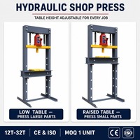 Presse hydraulique à cadre en H de 30 tonnes avec manomètre