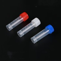 Flacons et tubes cryogéniques Cotaus de 5 ml, fond conique, cryovials pour laboratoires, tubes à essai