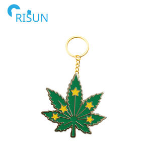 Llavero de Hoja de Planta Esmaltado al por Mayor con Logotipo Personalizado, Llaveros de Hojas de Plantas, Botánica, Llavero de Hojas de Plantas y Hierba - Product Image 6