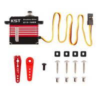 Servomoteur cyclique miniature KST X15-1809 V8.0 sans balais en métal HV 24Kgf.cm 0.07sec pour hélicoptères RC