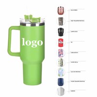 40oz gradiente brillo aventura Acero inoxidable reutilizable aislado sublimación 40oz vaso con asa