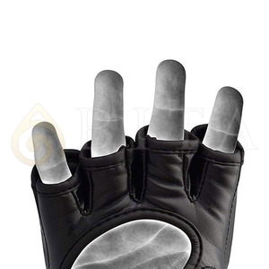 Guantes de Boxeo MMA Hechos a Medida de Alta Calidad, de Cuero, Ligeros, Transpirables, con Correa de Muñeca Ajustable, en Color Sólido - Product Image 6