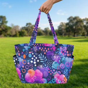 Colorful Dot Print Australian Style Quilted Polyester Ladies Tote Bag Shoulder Bag Large Capacity Custom Womens Handbags - Product Image 1