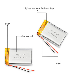 An toàn cao 3.7V/500mAh Pouch pin <span class=keywords><strong>Lithium</strong></span> ion có thể sạc lại nhỏ người tiêu dùng điện tử mô hình 353048 - Product Image 3