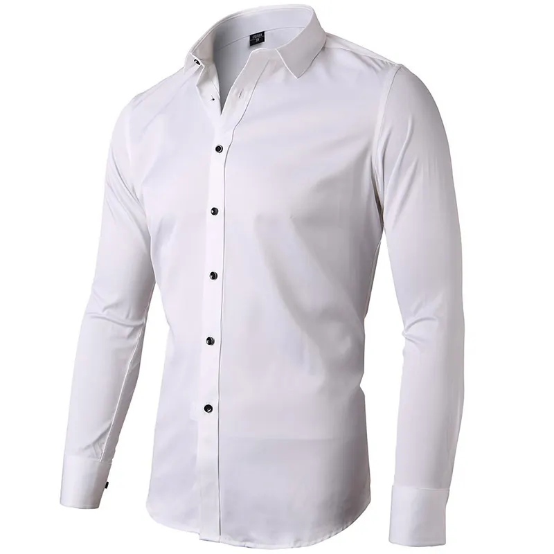 यूरोपीय और अमेरिकी पुरुषों की पोलो शर्ट व्यापार पोशाक सफेद शर्ट पुरुषों काम कस्टम लोगो लंबी आस्तीन Mens डिजाइनर शर्ट