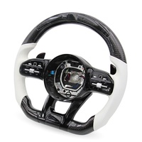 Volante de fibra de carbono LED Retrofit para Mercedes Benz AMG GLC300 E63 E250 W166 W204 W222
