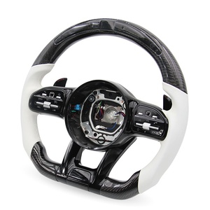 Volante de fibra de carbono LED Retrofit para <span class=keywords><strong>Mercedes</strong></span> <span class=keywords><strong>Benz</strong></span> <span class=keywords><strong>AMG</strong></span> GLC300 E63 E250 W166 W204 W222 - Product Image 4