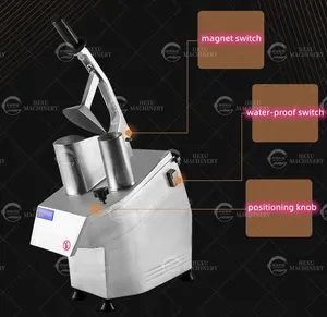 Thép không gỉ điện khoai tây hành tây rau Slicer dicing Cutter nhỏ tự động Máy cắt rau