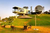Fabricant de maisons capsules modernes écologiques en acier personnalisées, alimentées à l'énergie solaire, pour fermes, maisons de grand-mère, maisons de vacances, écoles, parcs