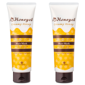 Masque capillaire hydratant à l'acide hyaluronique 2 pièces Creami Honey 200g Nourrissant avec huile d'argan Kératine Ingrédients à base de plantes - Product Image 1