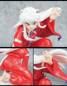 Janpan Anime 3,54 pulgadas 9cm Inuyasha Sesshoumaru tapón de fideos PVC resina Sengoku Otogi Zoshi modelo Inuyasha Anime figura - Product Image 4