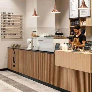 Modern Convenience Store <b>Commercial</b> <b>Furniture</b>-Stepped Cash Register Checkout Counter for Home Bars Apartments Panel Malls - Product Image 6