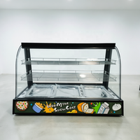 Vitrine chauffante électrique pour aliments chauds avec une capacité de 50 L, contrôle de la température de 60 à 80 °C pour les chaînes de restauration rapide