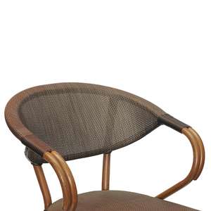 الألومنيوم المصبوب الحديث خارج الحديقة الفرنسية في الهواء الطلق مخصص بيسترو بي الروطان النسيج حديقة مقهى كرسي على الترويجي - Product Image 6