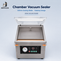Machine d'emballage sous vide commerciale à chambre unique DZ-320, en acier inoxydable 201, pour emballage sous vide de table