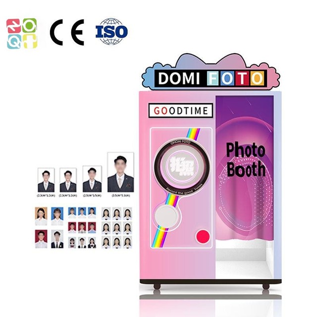 Monitor Self Service Photo Booth Fast Printing Digital Photo Booth for Sale