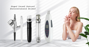 Máquina Facial Multifuncional 5 en 1 Oxygen Aqua Jet Peel, Dermoabrasión con Punta de Diamante, Hidropen con Limpiador Ultrasónico - Product Image 3