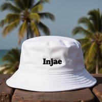 Chapeau seau en coton de qualité supérieure, casquette de protection solaire respirante de couleur personnalisée pour les activités de plein air d'été unisexe, vente en gros