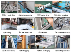 Perfil de Plástico UPVC Insonorizado, <span class=keywords><strong>Ventana</strong></span> de PVC Residencial <span class=keywords><strong>Kommerling</strong></span> con Techo Corredizo Horizontal para Tormentas, Económica - Product Image 5