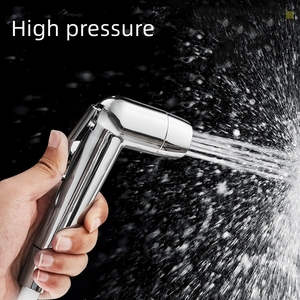 Rociador de Bidé Portátil para <span class=keywords><strong>Inodoro</strong></span>, Kit de Rociador de Mano con Soporte de Pared, <span class=keywords><strong>Manguera</strong></span> y Desviador - Product Image 6