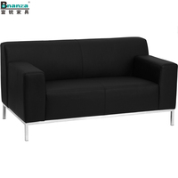 2027 Design Modernes Edelstahlgestell Glücksbringer Büromöbel Günstiges Kunstleder Manager-Sofa