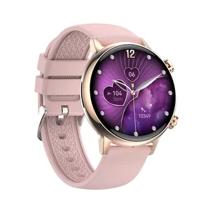 Moda 2024 reloj inteligente para mujer Fitness Tracker AMOLED BT llamada telefónica deportes Smartwatch HK39 para damas