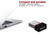 Paquete al por Mayor TOP-1502 RTL8188 Mini Adaptador WiFi USB 2.0, Tarjeta de Red Inalámbrica, 802.11n 150Mbps
